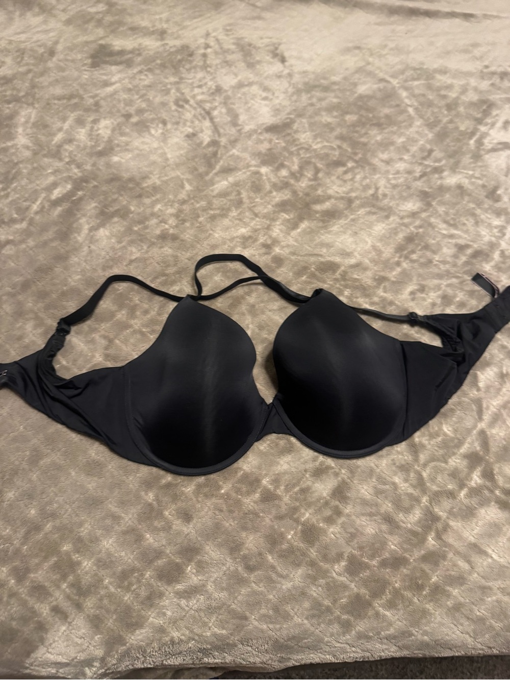 Victoria's Secret Black Smooth Molded uplift Demi